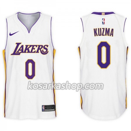 Dres Los Angeles Lakers Kyle Kuzma 0 Nike 2017-18 Bijela Swingman